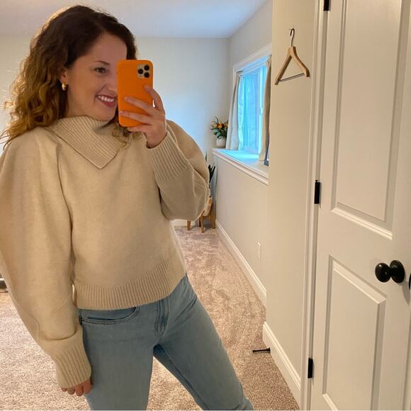 Ulla Johnson Cream Neutral Merino Wool Sweater Medium - Picture 16 of 16